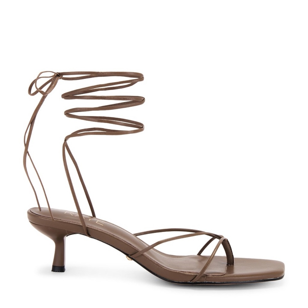 RAYE Brown Strappy Heels